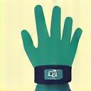 Ikonka pulsometru na dłoni, symbolizująca monitorowanie tętna.